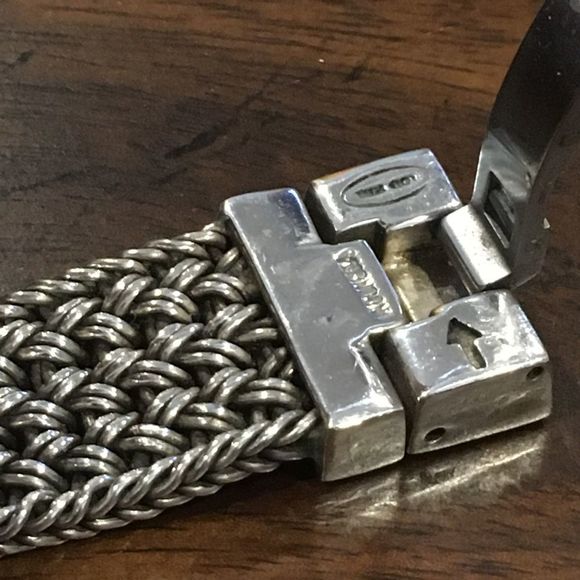 LOIS HILL Sterling Silver Watch Blue Face - Picture 12 of 13